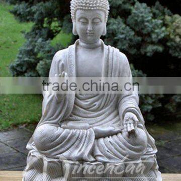 Asia Fengshui Outdoor Zen Garden Hand Carved Marble Reclining Statue of the Buddha photo-3
