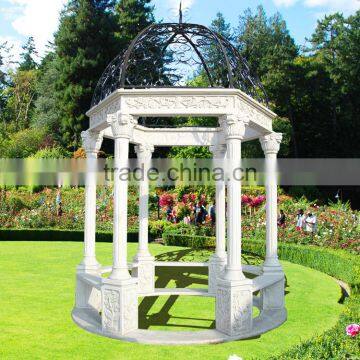 Popular Design Cheap Marble Gazebo with High Quality GAB-009