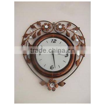 Love heart metal vintage wall clock(GZH-95)