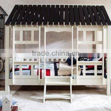 Antique European Style Kids Kingdom Little Cottage Shaped Pure White Children Bed BF11-02274d photo-2
