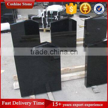UK Style Shanxi Black Granite Tombstone & Memorial Monuments photo-4
