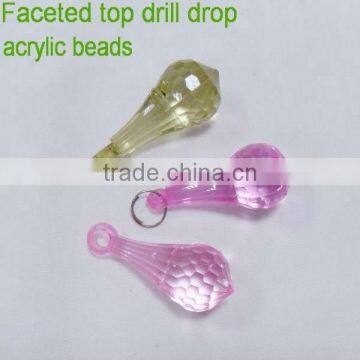 Clear Acrylic Diamond Shape Crystal Bead Accessories Hanging Wedding Decorations photo-6