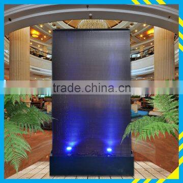 Led Waterfall Fountain Wall With Customized Acrylic Logo photo-3