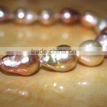 15-16mm Multicolors Edison Pearl With Gold Clasp Necklace photo-3