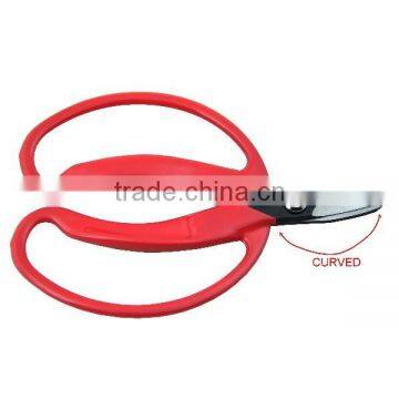 (GD-11896) 5-1/4" Curved orange scissors - for lady