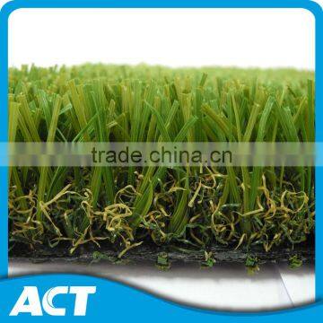 Bi-colored artificial carpet grass for home high traffic area
