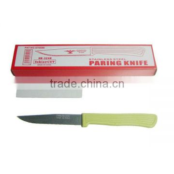 KN2101 12 pcs plastic handle cheap steak knife