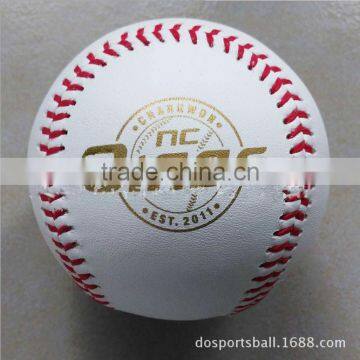 high quality&cheap price 9 inch 108 needles custom PU leather cork core softball&baseball