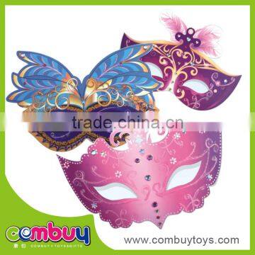 Wholesale beautiful diy toys masquerade paper party eye mask