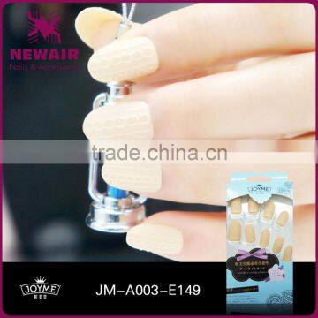 3D Natural Carving Matt design false nail tips