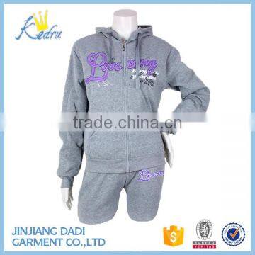 New Design Women Custom Casual Sports Wear Custom Embroidered trakcsuit