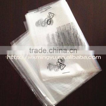 Plastic Zip Bag For Garment Packing Accessories