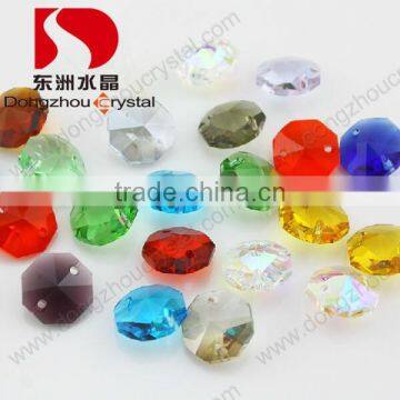 High Quality Octagon Shape Glass Beads Crystal Chandelier Parts Wholesale