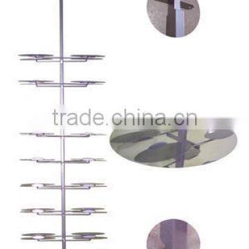 Adidas Space Saving Shoe Rack Decorative Glass Wall Plastic Shelf photo-5