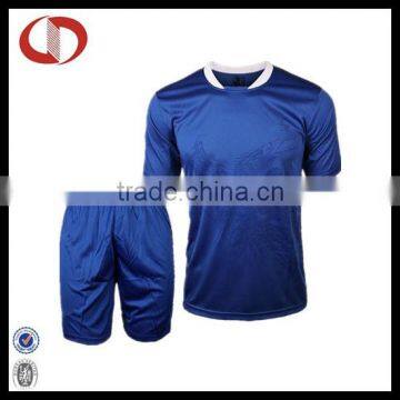 Blue thai quality cheap soccer jersey factory