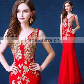 mermaid v neck red sexy formal beaded evening dress porn