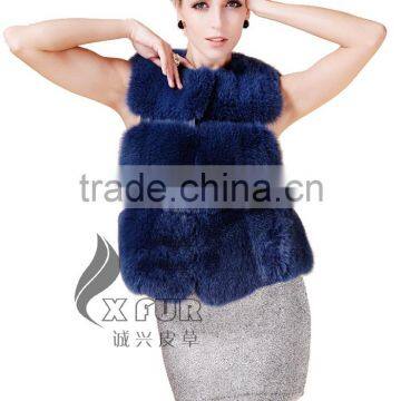 CX-G-B-115C European Fashion Genuine Fox Fur Vest photo-4