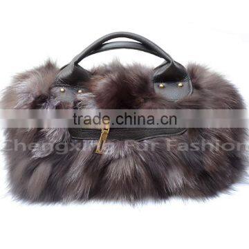 CX-H-34 Genuine Fox Fur Handbag photo-2