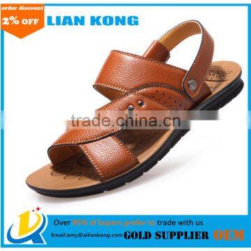 2017 summer top sale wholesale good quality men sandals summer beach shoes