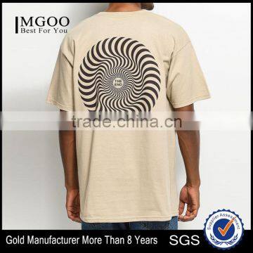 MGOO Wholesale Mens Longline Loose Fit T-shirt Custom Sublimation Print Streetwear T Shirt