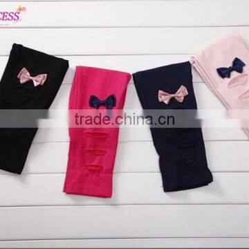 Kindergarten Little Girls Casual Dress Pants with Cute Bowknot