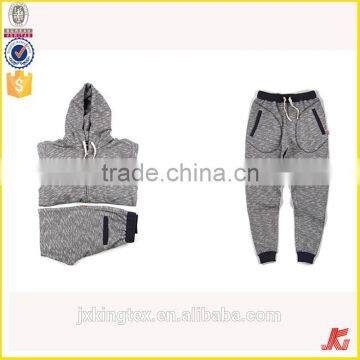 Jiangxi Kingtex New Look Spring/Autumn Elbow Patched Tie Dyed Contrast Balck Hem Tracksuits Casual Hoodies Set photo-2