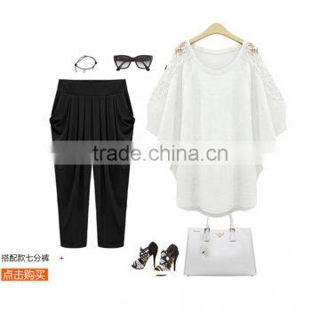 European Fashion Oversize Women Shirts Lace up Loose Casual Blouse Tops for Women photo-4