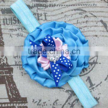 Factory Direct Polka Dot Bow Toddler Baby Flower Headband For Kids Hair Accessories photo-5
