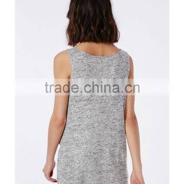Sexy Drape Front Sleeveless Cheap Lady Blouse Fashion Women Blouse 2016 photo-3