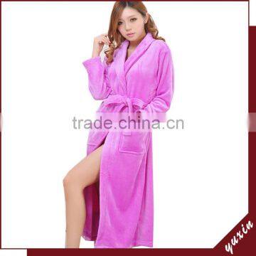 Customized Color Fleece robe Towel Robe Breathable Hotel BathRobe RS002