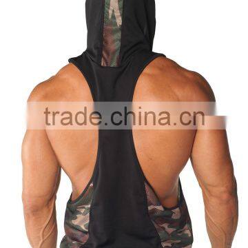 Hot Sale Sports Men's Body Building Hoodie Wear Custom Gym Singlets photo-5