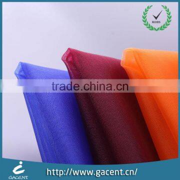 Elegant Transparent Pure Nylon Mesh Lining Fabric for Bridal Dress photo-6