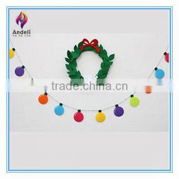 christmas light bulb shape decorative flag banner