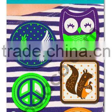 neon Iron on canvas patch heat press patches fabric patch