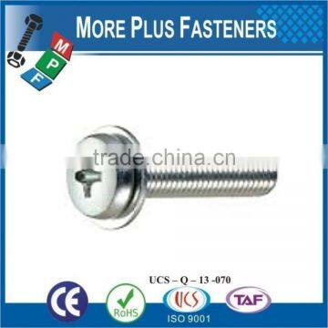 Made in Taiwan Philips Slotted Stainless Steel and Carbon Steel Binding Head Machine Screw