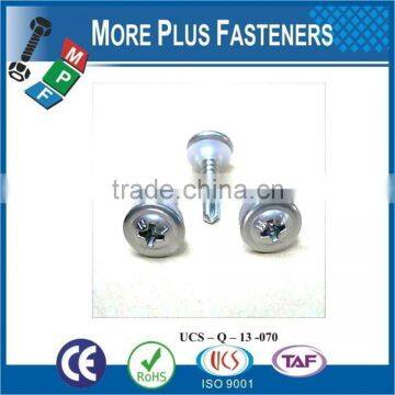 Hex Washer Head Or Round Head Phil Recess Self Drilling Screw Flat CSK Head Phil Recess Self Drilling Screw photo-5