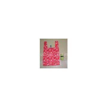 OEM / ODM Recycled Red RPET Shopping Bags With Embossing / Debossing Logo