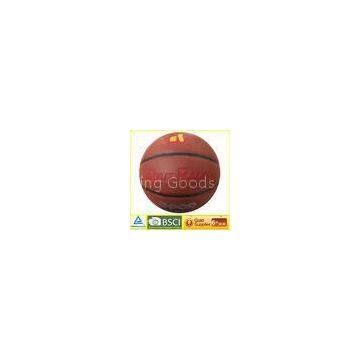 7# PVC brown heat Laminated synthetic leather Basketball official ball