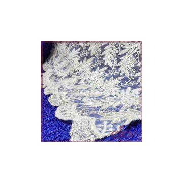 Netting Lace Embroidered With Gold Thread