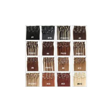 Clip In Human Hair 8pcs