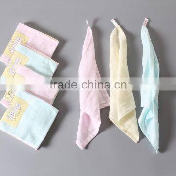 proffessional made 100% cotton handkerchief gauze towel baby washcloth