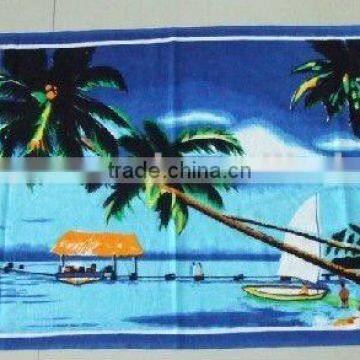 100%cotton reactive printed bath towel for promotion