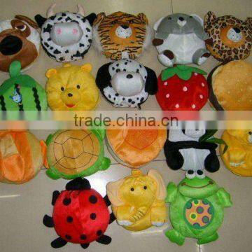 Custom cute and cheap plush animal CD holder