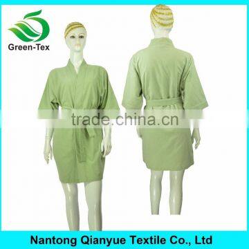 100% Cotton Unisex Femme Fille Flannel Thick Sleepwear Bathrobe photo-3