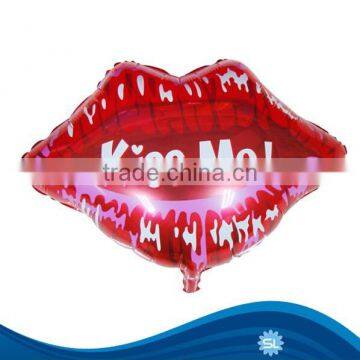 New design kiss me Lips foil balloon for Valentine's Day