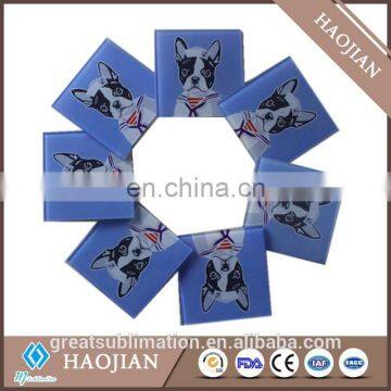 glass tile with coating for sublimation blank glass coasters