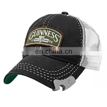 Bottle opener mesh baseball cap thick stitchs opener trucker cap