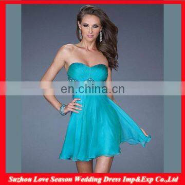 HC4275 The Whole Sale A LIne Sleeveless Sweetheart Chiffon Crystal Diamond Royal Blue Corset Evening Dress Bustier