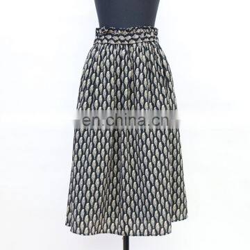 Women Fashion Popular Knee Length Animal Print A Line Round Skirt photo-4