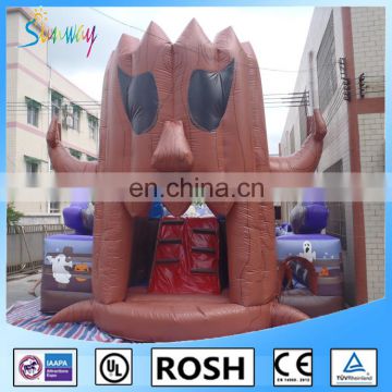 SUNWAY inflatable Halloween bounce house with Strange tree inflatable slide for kids Number SP-090B